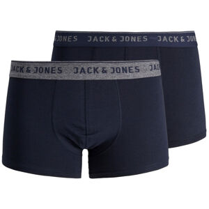 Jack&Jones 2 PACK - férfi boxeralsó JACVINCENT 12.138.239 Navy Blazer XXL
