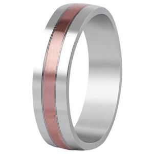 Beneto Bicolor esküvői gyűrű acélból SPP10 57 mm