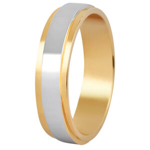 Beneto Női bicolor esküvői gyűrű acélból SPD05 54 mm