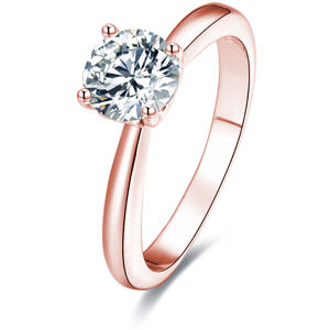 Beneto Rózsaszín aranyozott ezüst gyűrű AGG201 kristályokkal 50 mm
