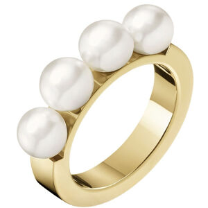 Calvin Klein Aranyozott gyűrű  gyöngyökkel Circling KJAKJR1401 57 mm
