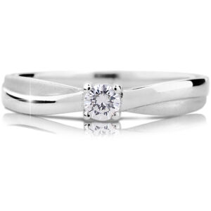 Cutie Diamonds Luxus fehérarany eljegyzési gyűrű gyémánttal DZ6817-1906-00-X-2 52 mm