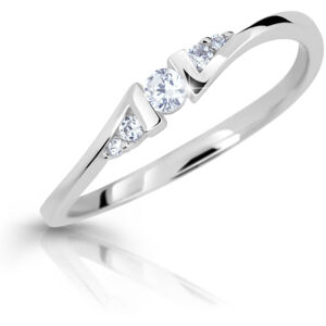 Cutie Diamonds Bámulatos fehér arany gyűrű gyémántokkal DZ6720-3054-00-X-2 57 mm