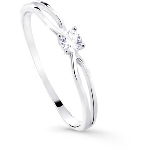 Cutie Diamonds Csillogó fehér arany eljegyzési gyűrű gyémánttal DZ8027-00-X-2 52 mm