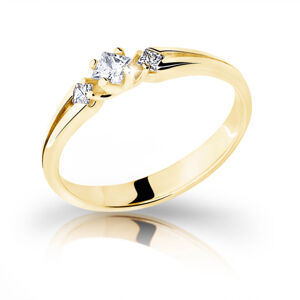 Cutie Jewellery Z6866–2105-10-X-1 Gyönyörű sárga arany gyűrű cirkóniummal 53 mm