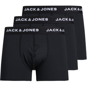 Jack&Jones 3 PACK - férfi boxeralsó JACBASE 12204876 Black L