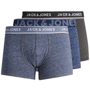 Jack&Jones 3 PACK - férfi boxeralsó JACDENIM TRUNKS 12168858 Navy Blazer L