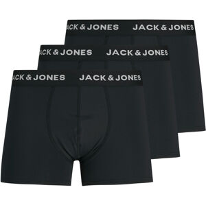 Jack&Jones 3 PACK - férfi boxeralsó JACMIRCOFIBRE 12182075 Black M