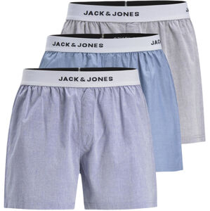 Jack&Jones 3 PACK - férfi alsó  JACKYLE 12212160 Blue Denim Grey Denim M