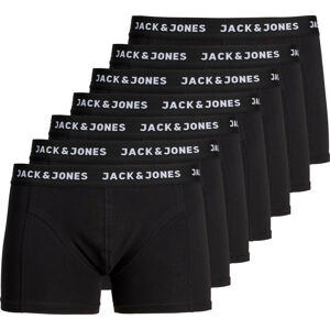 Jack&Jones 7 PACK - férfi boxeralsó JACHUEY 12171258 Black M
