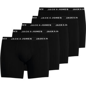 Jack&Jones PLUS 5 PACK - férfi boxeralsó JACHUEY 12194944 Black 3XL
