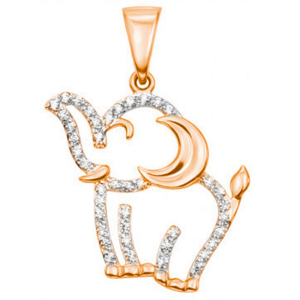 JVD SVLP0687XH2RO00 Elefánt alakú bronz medál