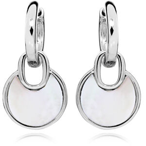 JVD Elegáns ezüst fülbevalók gyöngy medálokkal SVLE0347SH8PL00