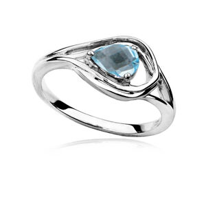 MOISS Luxus ezüst gyűrű topáz és cirkónium kővel RG0000 58 mm