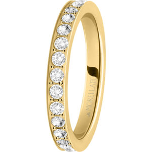 Morellato Aranyozott gyűrű Love Rings SNA39 kristályokkal 58 mm