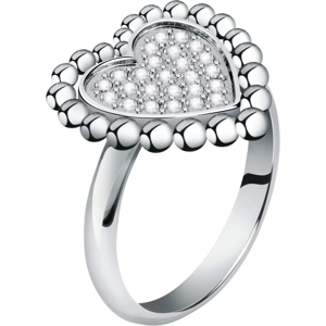 Morellato Romantikus acél gyűrű átlátszó kristályokkal Dolcevita SAUA14 54 mm