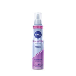 Nivea Rögzítő hajhab  Diamond Gloss Care (Styling Mouse) 150 ml