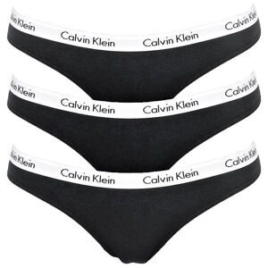 Calvin Klein 3 PACK - női tanga alsó QD3587E-001 Black M